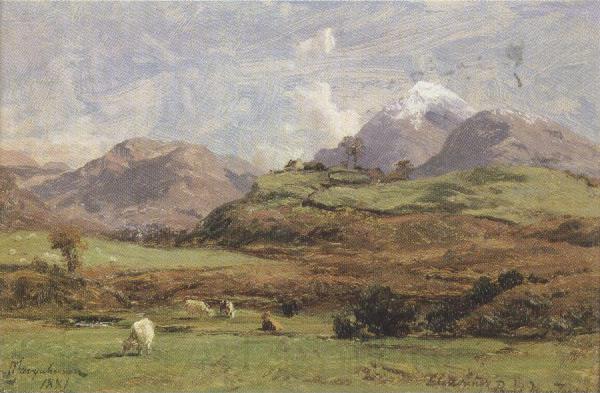 david farquharson,r.a.,a.r.s.a.,r.s.w Glenorchy's Prond Mountain (mk37) France oil painting art